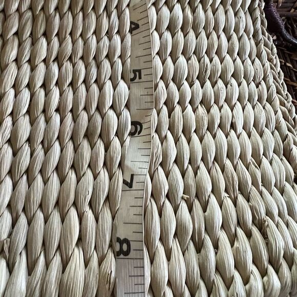 Genuine Sonoma Jeans Co. Woven Straw Purse w/ Floral Cloth Lining & Beach Scene - Picture 8 of 9